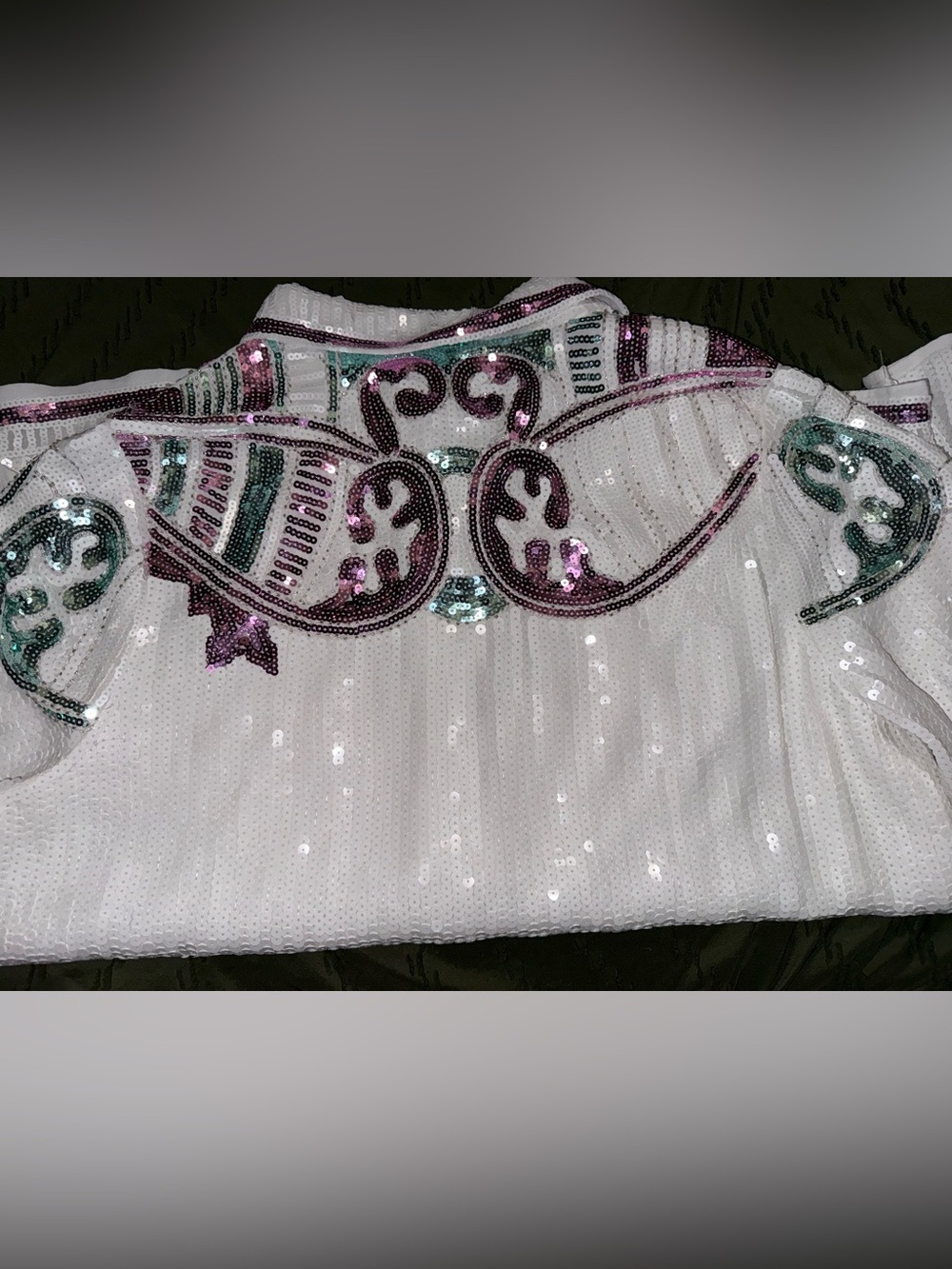 NWT ✨ Endless Rose By Antropologie White Sequins - Picture 5 of 6
